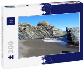 Lais Puzzle - Strand mit Felsen in Cobquecura, Chile - 200 Teile
