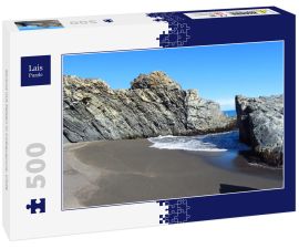 Lais Puzzle - Strand mit Felsen in Cobquecura, Chile - 500 Teile