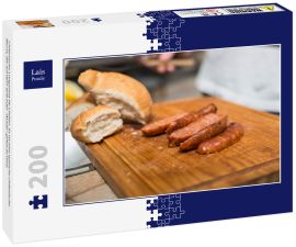 Lais Puzzle - Chilenische Longaniza De Chillan. Es ist eine typische chilenische Wurst, die auf dem Grill oder "Asado" gekocht wird - 200 Teile