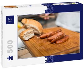 Lais Puzzle - Chilenische Longaniza De Chillan. Es ist eine typische chilenische Wurst, die auf dem Grill oder "Asado" gekocht wird - 500 Teile