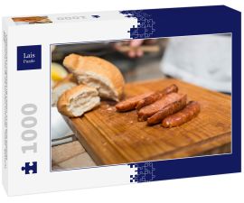 Lais Puzzle - Chilenische Longaniza De Chillan. Es ist eine typische chilenische Wurst, die auf dem Grill oder "Asado" gekocht wird - 1.000 Teile