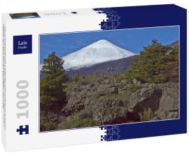 Lais Puzzle - Der schneebedeckte Gipfel des Vulkans Antuco (2.979 m) erhebt sich über einem bewaldeten Tal im Nationalpark Laguna de Laja in der Bio-Bio-Region von Chile - 1.000 Teile