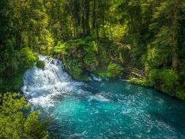 Lais Puzzle - Ojos del Caburgua Wasserfall, Pucon, Araucania, Chile. Chilenisches Patagonien - 500 & 1.000 Teile