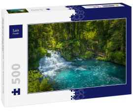 Lais Puzzle - Ojos del Caburgua Wasserfall, Pucon, Araucania, Chile. Chilenisches Patagonien - 500 Teile