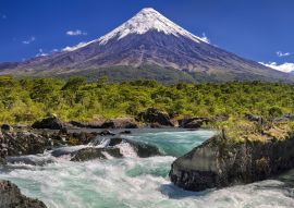 Lais Puzzle - Petrohue Wasserfälle vor dem Vulkan Osorno (Chile) - 100, 200, 500 & 1.000 Teile