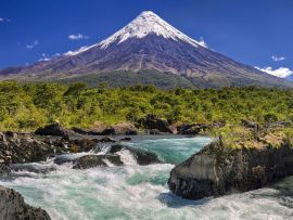 Lais Puzzle - Petrohue Wasserfälle vor dem Vulkan Osorno (Chile) - 500 & 1.000 Teile