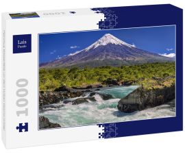 Lais Puzzle - Petrohue Wasserfälle vor dem Vulkan Osorno (Chile) - 1.000 Teile