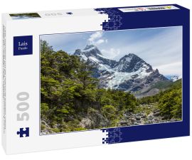 Lais Puzzle - Chile, Magallanes und die chilenische Antarktis, Ultima Esperanza, Torres del Paine, O-Circuit-Wanderung 130 km, Wander zum vorletzten Camp, Gletscher - 500 Teile