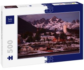 Lais Puzzle - Blick auf Puerto Williams bei Sonnenaufgang vom Beagle-Kanal aus gesehen, Chile - 500 Teile