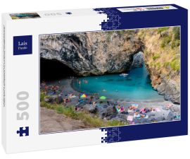 Lais Puzzle - Arcomagno Strand in Kalabrien mit dem charakteristischen natürlichen Felsbogen - 500 Teile