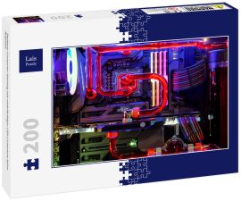 Lais Puzzle - Desktop Computer Gaming mit mehrfarbiger LED-Lichtshow beim Arbeiten - 200 Teile