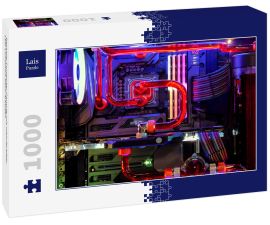 Lais Puzzle - Desktop Computer Gaming mit mehrfarbiger LED-Lichtshow beim Arbeiten - 1.000 Teile