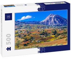 Lais Puzzle - Bunter Teppich der Weinberge in den Herbstfarben. Benevento, Italien - 500 Teile
