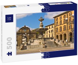 Lais Puzzle - Viterbo - Piazza della Rocca - Brunnen - Rocca Albornoz - 500 Teile