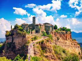 Lais Puzzle - Civita di Bagnoregio, Viterbo, Latium, Italien, Ansicht der mittelalterlichen Stadt - 500 & 1.000 Teile