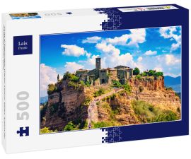 Lais Puzzle - Civita di Bagnoregio, Viterbo, Latium, Italien, Ansicht der mittelalterlichen Stadt - 500 Teile