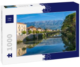 Lais Puzzle - Die Stadt Sora an einem sonnigen Morgen. Provinz Frosinone, Latium, Italien. - 1.000 Teile