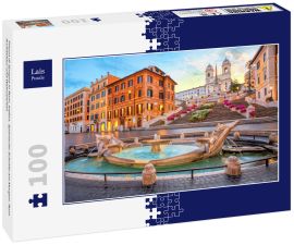 Lais Puzzle - Piazza di Spagna in Rom, Italien. Spanische Schritte am Morgen. Rom Architektur und Wahrzeichen - 100 Teile