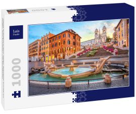 Lais Puzzle - Piazza di Spagna in Rom, Italien. Spanische Schritte am Morgen. Rom Architektur und Wahrzeichen - 1.000 Teile