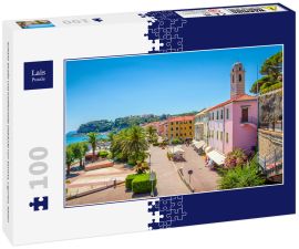 Lais Puzzle - Schöne Straße und traditionelle Gebäude von Savona, Ligurien, Italien - 100 Teile