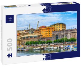 Lais Puzzle - Genua Hafen Meerblick mit Yachten - 500 Teile