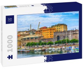 Lais Puzzle - Genua Hafen Meerblick mit Yachten - 1.000 Teile