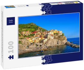 Lais Puzzle - Manarola ist eine kleine Stadt in der Gemeinde Riomaggiore in der Provinz La Spezia in Ligurien an der norditalienischen Küste der Cinque Terre. - 100 Teile