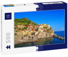 Lais Puzzle - Manarola ist eine kleine Stadt in der Gemeinde Riomaggiore in der Provinz La Spezia in Ligurien an der norditalienischen Küste der Cinque Terre. - 500 Teile