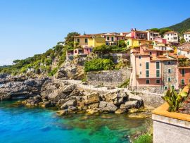 Lais Puzzle - Panoramablick auf schöne bunte Häuser des Tellaro-Dorfes, Lerici, La Spezia, Italien - 500 & 1.000 Teile