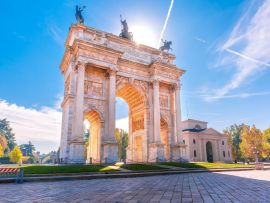Lais Puzzle - Friedensbogen oder Arco della Pace, Stadttor in der Mitte der Altstadt von Mailand am sonnigen Tag, Lombardei, Italien - 500 & 1.000 Teile
