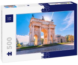 Lais Puzzle - Friedensbogen oder Arco della Pace, Stadttor in der Mitte der Altstadt von Mailand am sonnigen Tag, Lombardei, Italien - 500 Teile