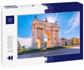 Lais Puzzle - Friedensbogen oder Arco della Pace, Stadttor in der Mitte der Altstadt von Mailand am sonnigen Tag, Lombardei, Italien - 1.000 Teile