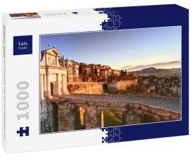 Lais Puzzle - Bergamo, Porta san Giacomo, alte Tür zur Oberstadt von Bergamo, Italien - 1.000 Teile