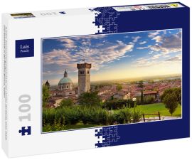 Lais Puzzle - Schöne Sonnenuntergangsansicht von Lonato del Garda, einer Stadt und Gemeinde in der Provinz Brescia, Italien - 100 Teile