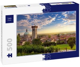 Lais Puzzle - Schöne Sonnenuntergangsansicht von Lonato del Garda, einer Stadt und Gemeinde in der Provinz Brescia, Italien - 500 Teile