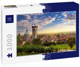 Lais Puzzle - Schöne Sonnenuntergangsansicht von Lonato del Garda, einer Stadt und Gemeinde in der Provinz Brescia, Italien - 1.000 Teile