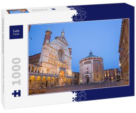 Lais Puzzle - Cremona - Die Kathedrale Himmelfahrt der Jungfrau Maria Abenddämmerung - 1.000 Teile