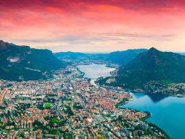 Lais Puzzle - Panorama der Stadt Lecco - 500 & 1.000 Teile