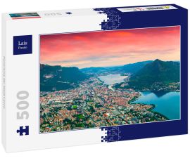 Lais Puzzle - Panorama der Stadt Lecco - 500 Teile