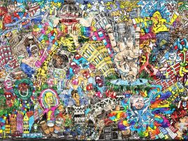 Lais Puzzle - Coole Musik-Graffiti im urbanen Stil an der Wand - 500 & 1.000 Teile