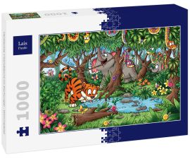 Lais Puzzle - Versteckte Chamäleons im Dschungel - Wimmelbild - 1.000 Teile