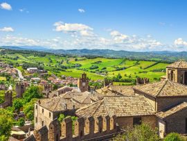 Lais Puzzle - Mittelalterliche Dorfansicht Gradara von Schloss, Pesaro und Urbino, Markenregion, Italien - 500 & 1.000 Teile