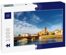 Lais Puzzle - Blick auf die Heiligen Fermo und Rustico von der Etsch, Verona - 1.000 Teile