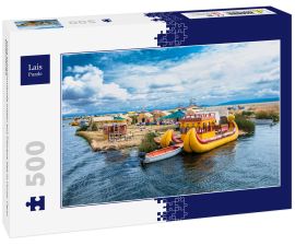 Lais Puzzle - Uros schwimmende Inseln auf Titicaca See in Puno, Peru, Südamerika - 500 Teile