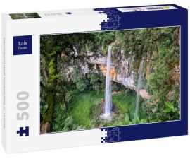 Lais Puzzle - Wasserfall im Wald, Yumbilla Falls, 2., Cuispes - 500 Teile