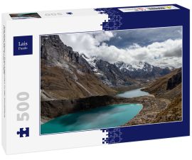 Lais Puzzle - Die drei Seen / Tres-Lagunen in der Kordillere Huayhuash, Anden, Peru - 500 Teile