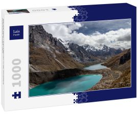 Lais Puzzle - Die drei Seen / Tres-Lagunen in der Kordillere Huayhuash, Anden, Peru - 1.000 Teile