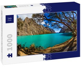Lais Puzzle - Quenoal-Bäume im Llanganuco-See, in der weißen Bergkette in der Nähe des Huascaran-Berges, in Yungay, Huaraz, Ancash, Peru - 1.000 Teile