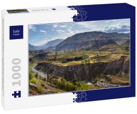 Lais Puzzle - Blick auf Terrassenfelder und den Fluss Colca im Colca Canyon im Süden Perus, im Departement Arequipa - 1.000 Teile