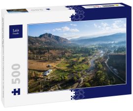 Lais Puzzle - Luftaufnahme des Yaucan-Tals in Cajamarca, in der Nähe des Conga-Sees, Peru - 500 Teile
